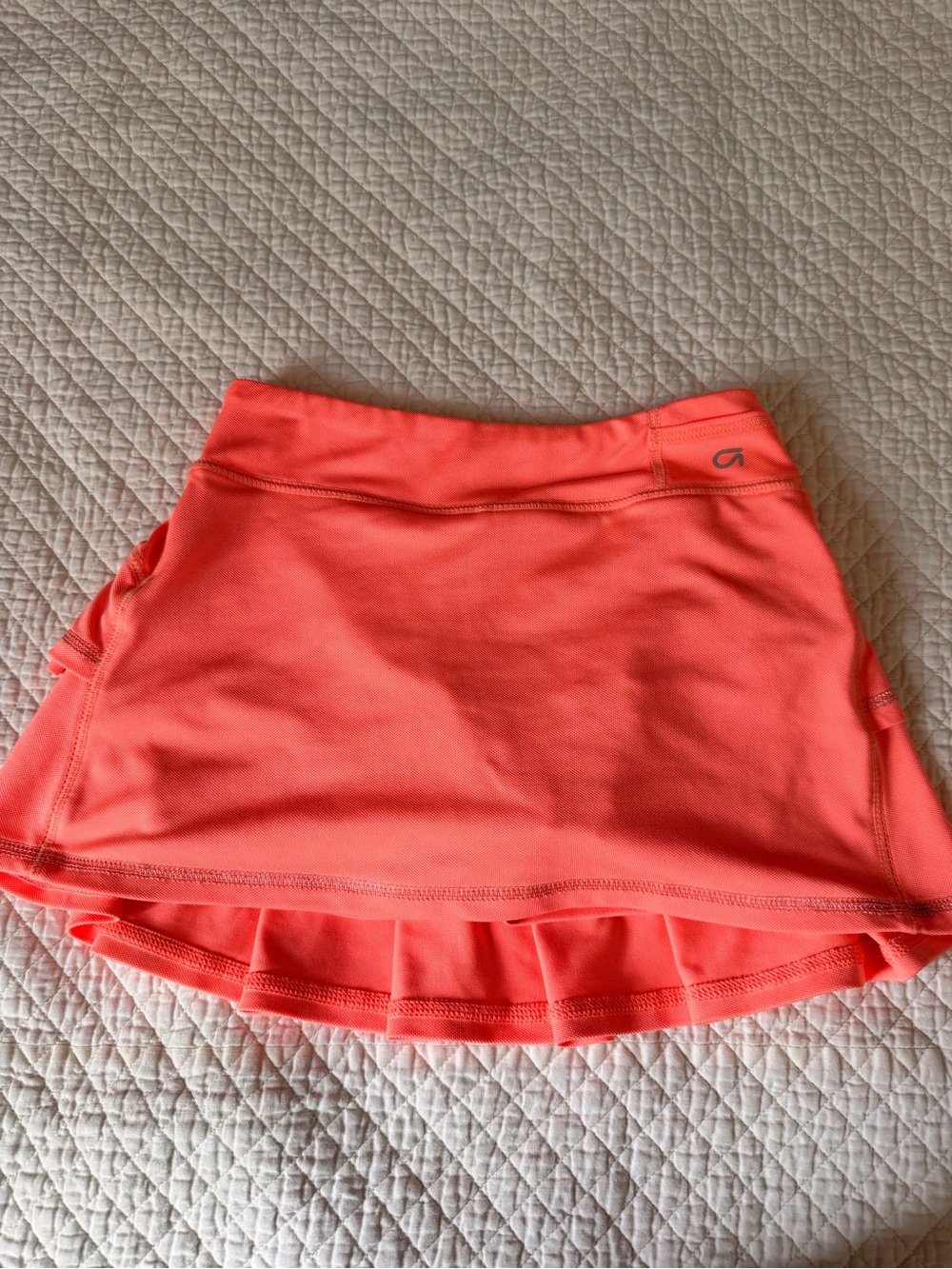 Girls GapFit Athletic Coral Skort with Built-In Shorts